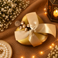 Golden Luxe Ribbon Wedding Favour Box | Wedding Gift Box