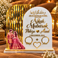 Royal Acrylic Arch Nikah Nama Thumbprint Plaque with Box